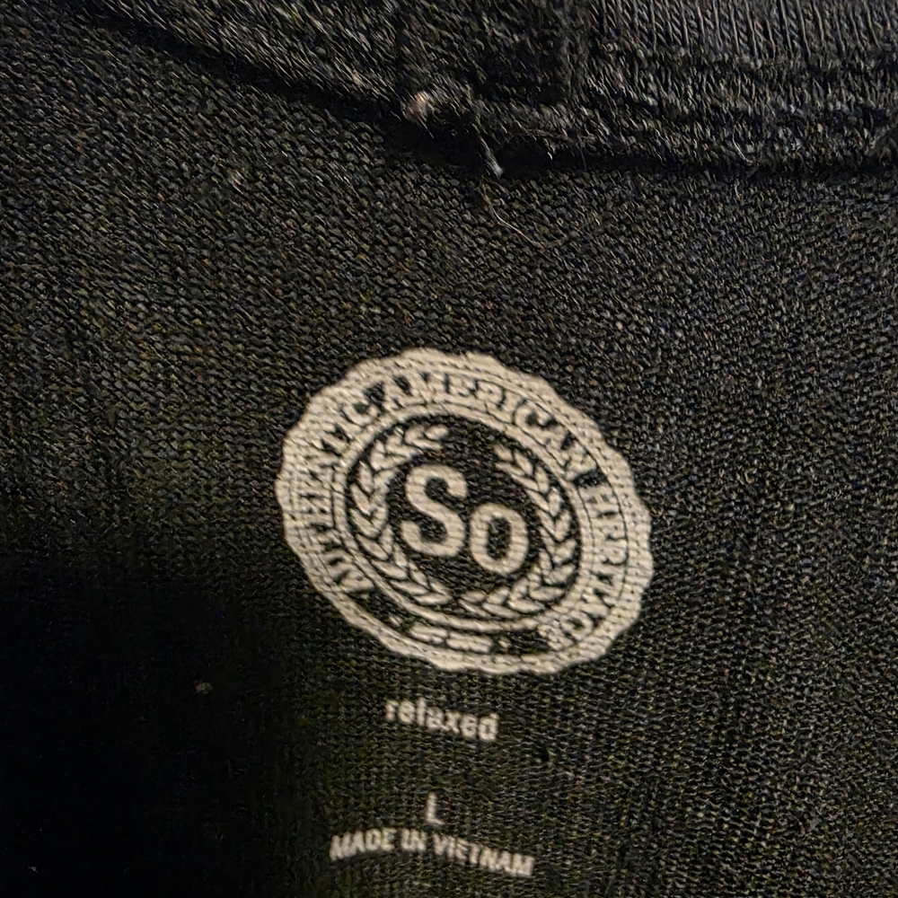 SO Black Short Sleeve V-Neck Top - Picture 2 of 3